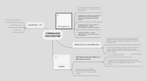 Mind Map: FORMACION PSICOMOTRIZ