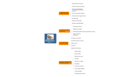 Mind Map: ORGANIZACIÓN DE PROCESOS DE VENTA (UF0030)