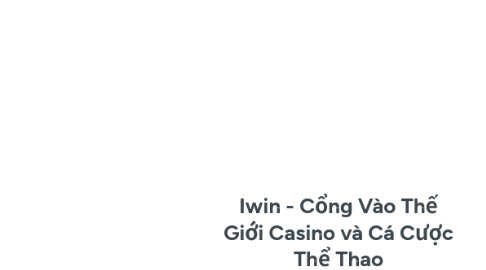 Mind Map: Iwin - Cổng Vào Thế Giới Casino và Cá Cược Thể Thao