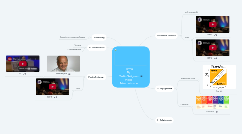 Mind Map: Perma By Martin Seligman Video Brian Johnson