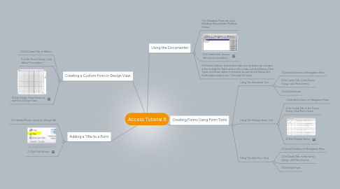 Mind Map: Access Tutorial 6