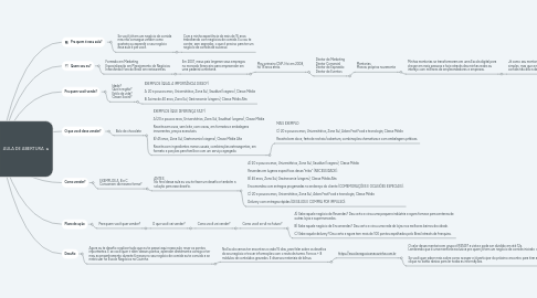 Mind Map: AULA DE ABERTURA