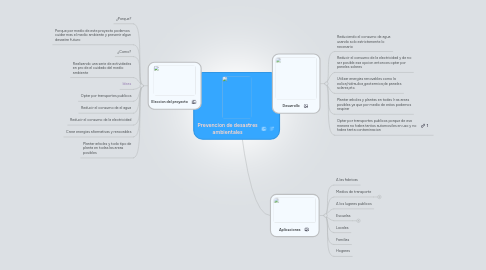 Mind Map: Prevencion de desastres ambientales