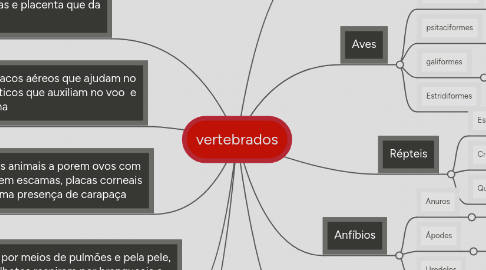 Mind Map: vertebrados