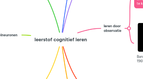 Mind Map: leerstof cognitief leren