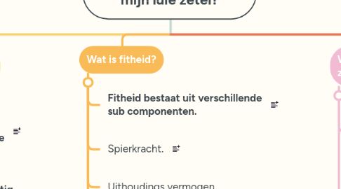 Mind Map: Hoe wordt ik fit van uit mijn luie zetel?
