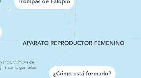 Mind Map: APARATO REPRODUCTOR FEMENINO