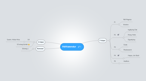 Mind Map: Þátttakendur