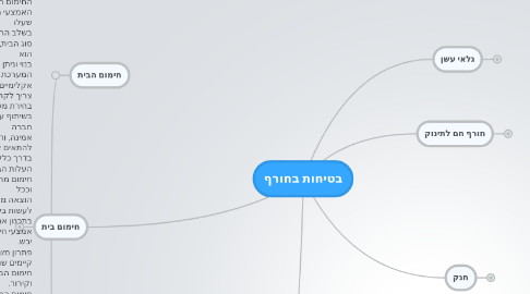 Mind Map: בטיחות בחורף