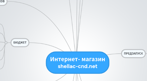 Mind Map: Интернет- магазин shellac-cnd.net