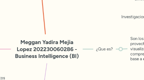 Mind Map: Meggan Yadira Mejia Lopez 202230060286 - Business Intelligence (BI)