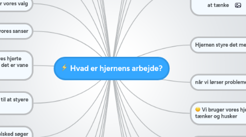 Mind Map: Hvad er hjernens arbejde?