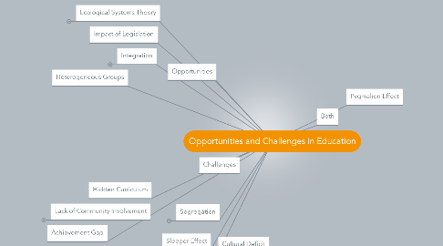 Mind Map: Opportunities and Challenges in Education