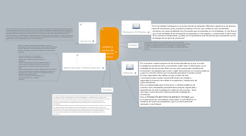 Mind Map: medios y modos de transporte maritimo