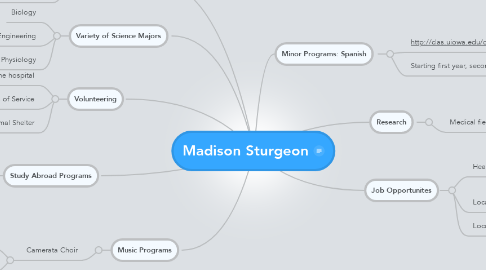 Mind Map: Madison Sturgeon