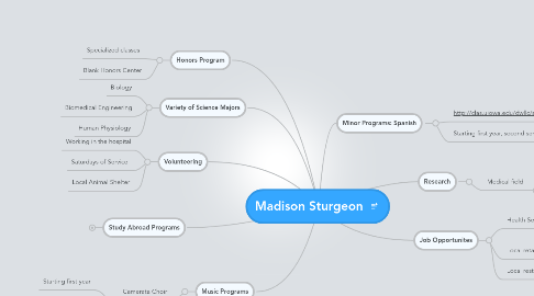 Mind Map: Madison Sturgeon