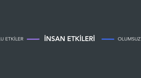 Mind Map: İNSAN ETKİLERİ