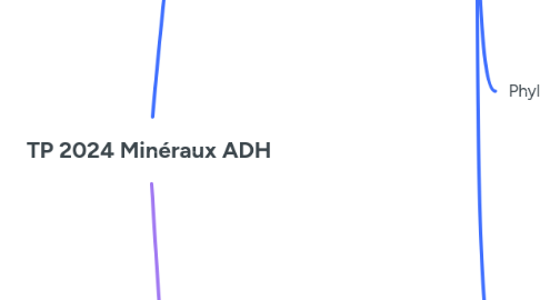 Mind Map: TP 2024 Minéraux ADH