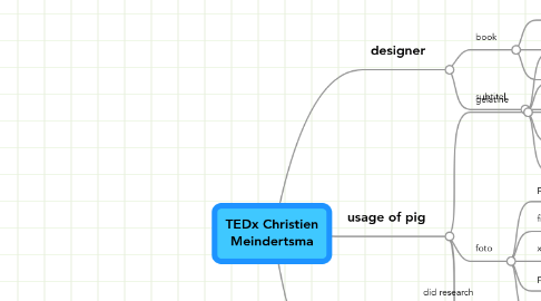 Mind Map: TEDx Christien Meindertsma