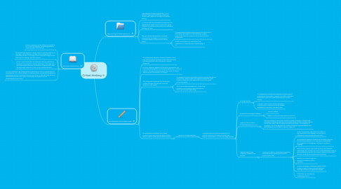 Mind Map: Critical thinking