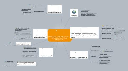 Mind Map: GESTACION  Y DESARROLLO DEL PROYECTO EMPRESARIAL INNOVADOR