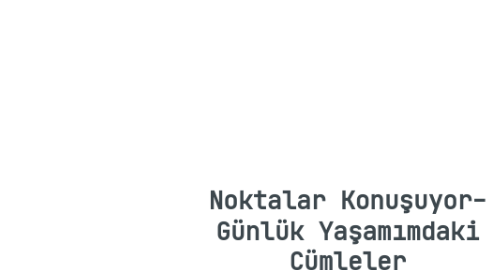 Mind Map: Noktalar Konuşuyor- Günlük Yaşamımdaki Cümleler