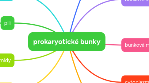 Mind Map: prokaryotické bunky