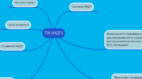 Mind Map: TIR (МДП)