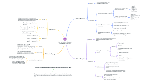 Mind Map: Les Partícules: El secret invisible de l'Univers