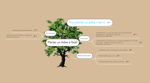 Mind Map: Planter un Arbre à Noël