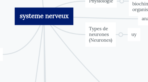 Mind Map: systeme nerveux