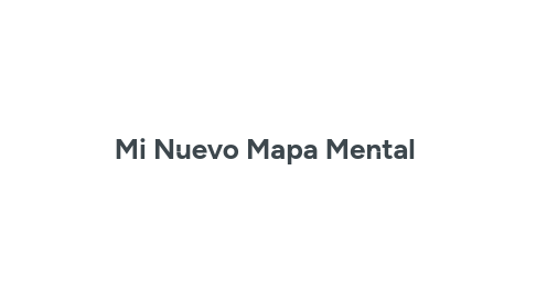 Mind Map: Mi Nuevo Mapa Mental