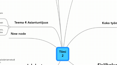 Mind Map: Tiimi 2