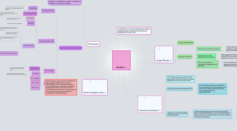 Mind Map: Genética