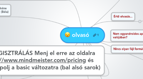 Mind Map: olvasó