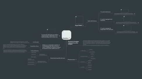 Mind Map: Genética