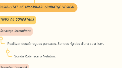 Mind Map: UROCOL·LECTOR I SONDES VESICALS