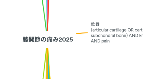 Mind Map: 膝関節の痛み2025