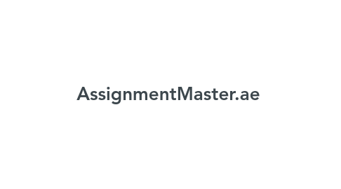 Mind Map: AssignmentMaster.ae