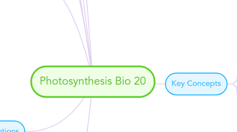 Mind Map: Photosynthesis Bio 20