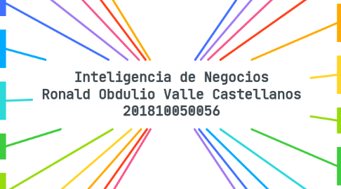 Mind Map: Inteligencia de Negocios Ronald Obdulio Valle Castellanos 201810050056