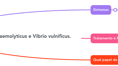 Mind Map: Víbrio Um gênero de bactérias que inclui espécies patogênicas como Vibrio cholerae, Vibrio parahaemolyticus e Vibrio vulnificus.