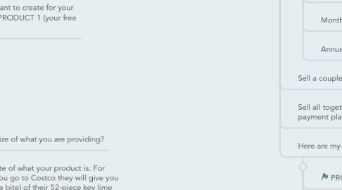 Mind Map: Training Wheels Strategically Planning how to use your Kajabi Basic Plan (5 products)