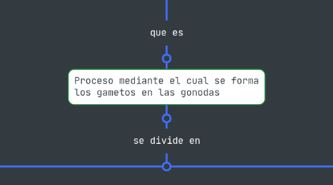 Mind Map: GAMETOGENESIS FEMENINA Y MASCULINA