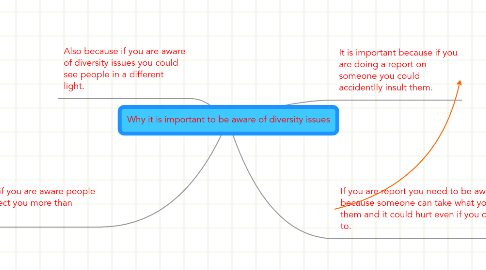 Mind Map: Why it is important to be aware of diversity issues