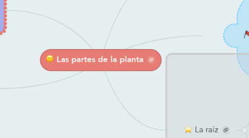 Mind Map: Las partes de la planta