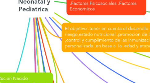 Mind Map: Valoración  Enfermería  Neonatal y Pediatrica