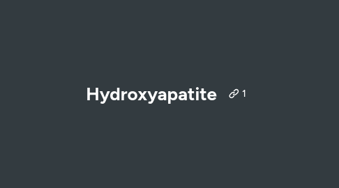 Mind Map: Hydroxyapatite