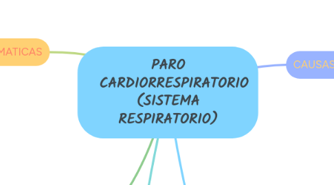 Mind Map: PARO CARDIORRESPIRATORIO (SISTEMA RESPIRATORIO)