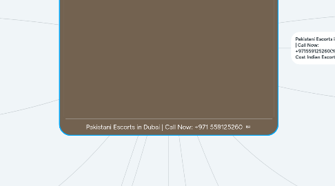 Mind Map: Pakistani Escorts in Dubai | Call Now: +971 559125260